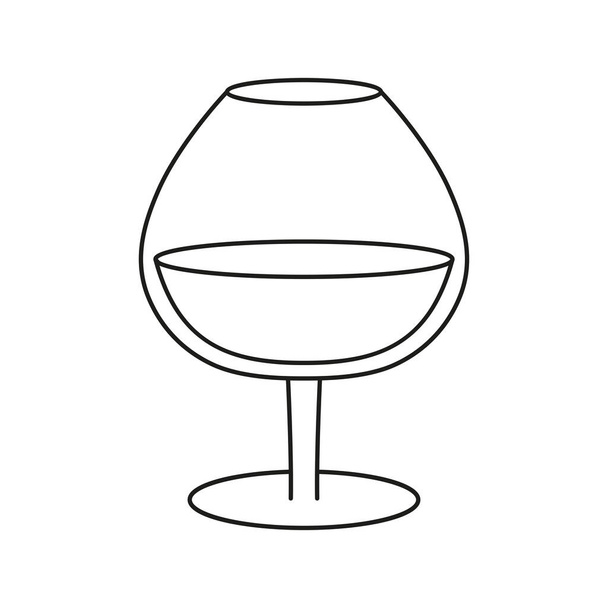 Isolated tropical cocktail icon with nothing else - Vektor, Bild