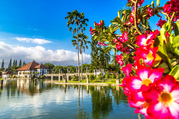 Karangasem Taman Ujung, Water Palace on Bali, Indonesia in a sunny day - Foto, imagen