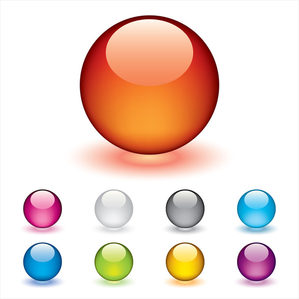 Botones 3D coloreados
 - Vector, Imagen