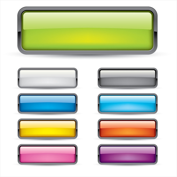 Colored Bars and Buttons - Vector, Image