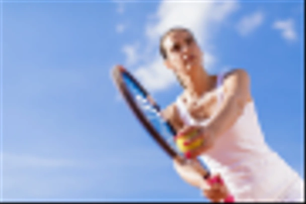 kobieta grająca w kort tenisowy - Zdjęcie, obraz