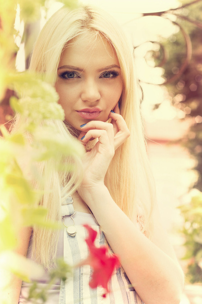 portrait of blonde girl - Photo, image