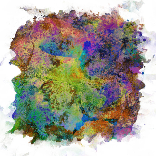 abstract aquarel ontwerp wassen aqua geschilderd textuur close up - Foto, afbeelding