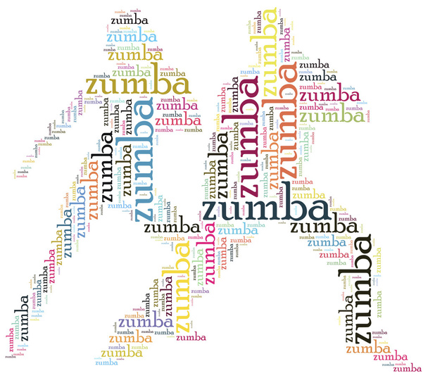 Слово хмарна ілюстрація танець Зумба
 - Фото, зображення
