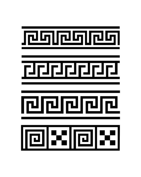 Greek meander. Seamless geometric pattern. vector EPS 10 . - Vector, Image