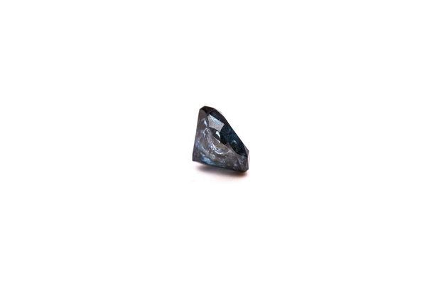 Natural gemstone sapphire on white background - Φωτογραφία, εικόνα