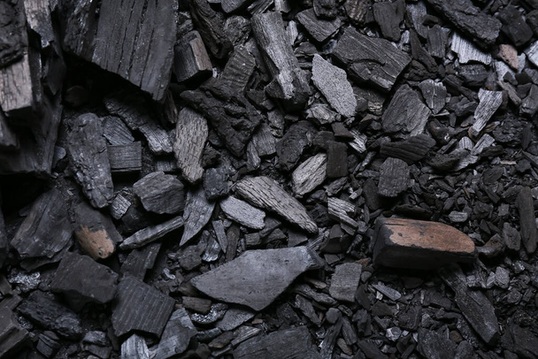 Carbón negro como fondo - Foto, imagen