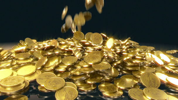 Münzen fallen - Filmmaterial, Video