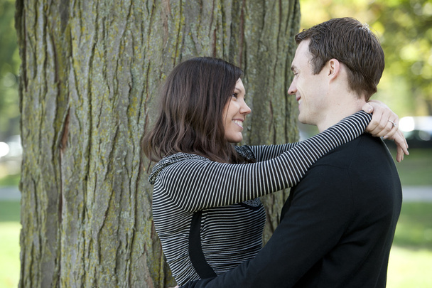 Attractive couple at a park - Fotografie, Obrázek
