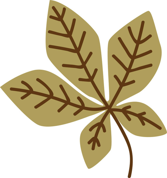 autumn leaf. web icon simple illustration - Photo, Image