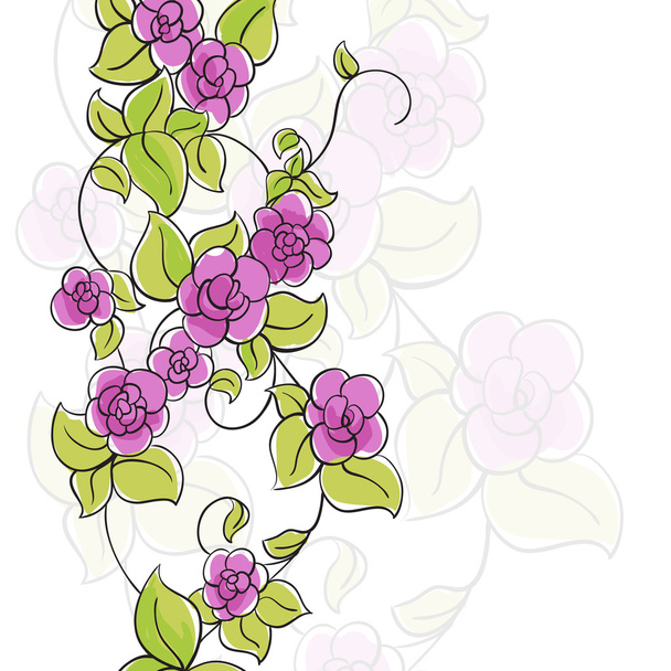 Floral illustration - Vetor, Imagem