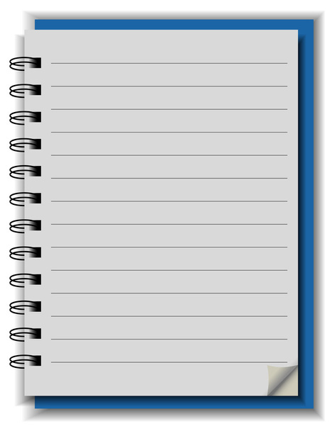 Spiraal notitieboek - Vector, afbeelding
