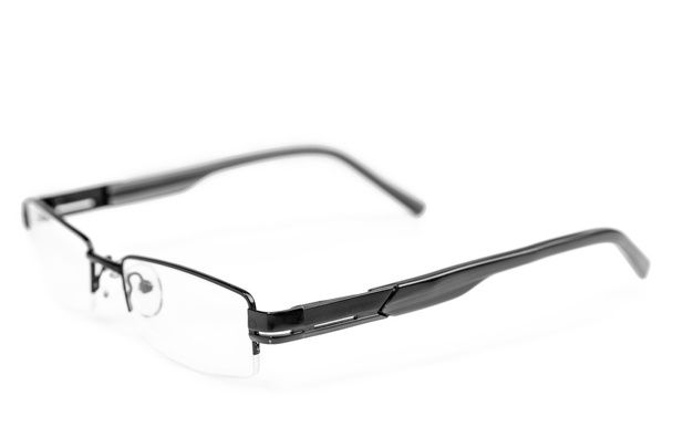 černé brýle rám izolovaných na bílém pozadí - Fotografie, Obrázek