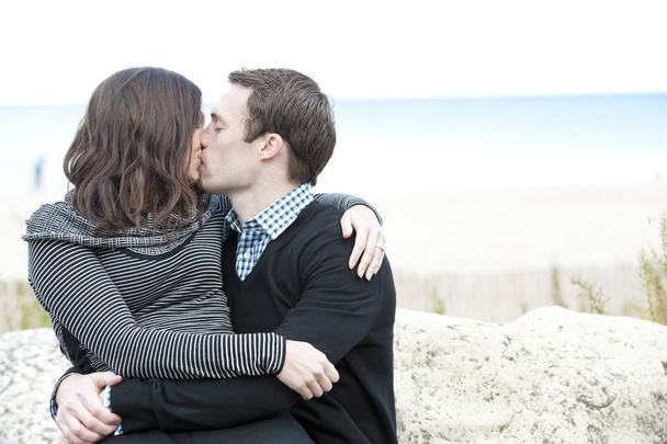 Young couple on the beach - Foto, Imagem
