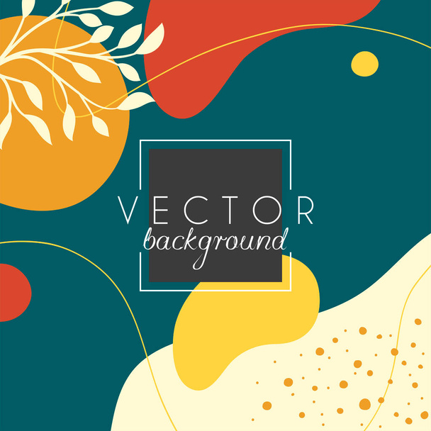 Abstract background. Modern design template in minimal style. Stylish cover for beauty presentation, branding design. Vector illustration - Vector, Image