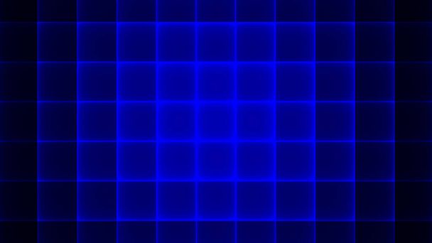 Fundo abstrato 4k azul luz escuro cubos e linhas padrão - Foto, Imagem