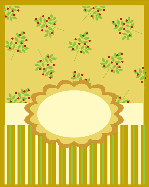 Greeting card template, vector - Vetor, Imagem