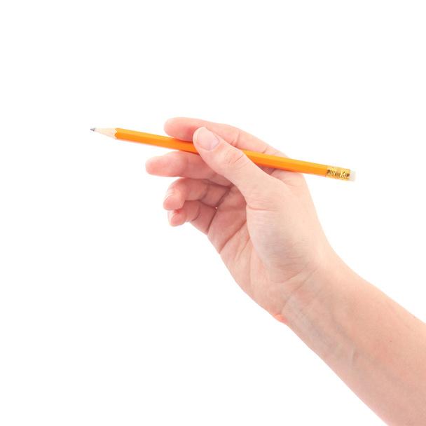 Main et crayon
 - Photo, image