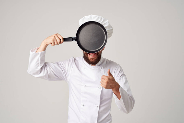barbuto uomo chef ristorante fornitura di servizi industria culinaria - Foto, immagini