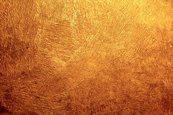 Golden metal texture surface with high details - Foto, Bild