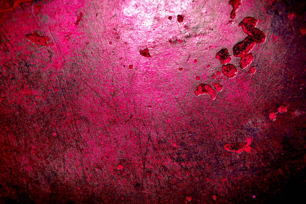 Roze en rode metalen textuur oppervlakte achtergrond - Foto, afbeelding