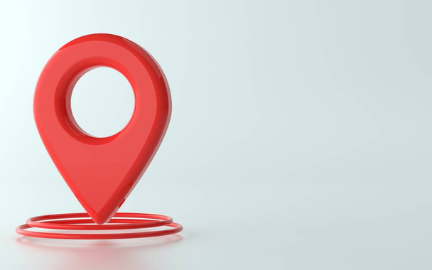 3d Illustration of pin point or location marker - Foto, immagini