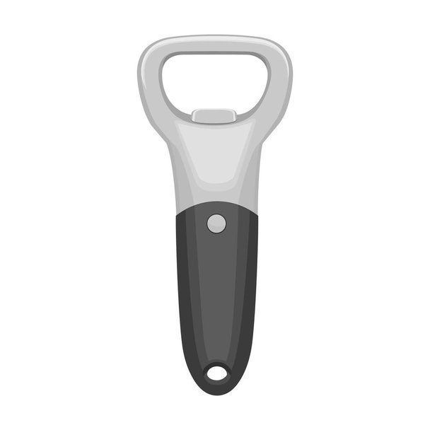 Bottle opener vector cartoon icon. Vector illustration corkscrew on white background. Isolated cartoon illustration icon of bottle opener . - Vector, afbeelding