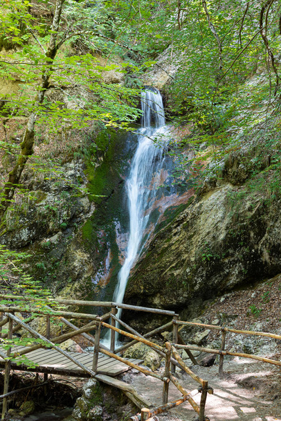La Camosciara je rozsáhlá přírodní rezervace se stezkami pro zkušené turisty a začátečníky, sugestivními výhledy a divokou zvěří. Je nedílnou součástí národního parku Abruzzo, Lazio a Molise - Fotografie, Obrázek