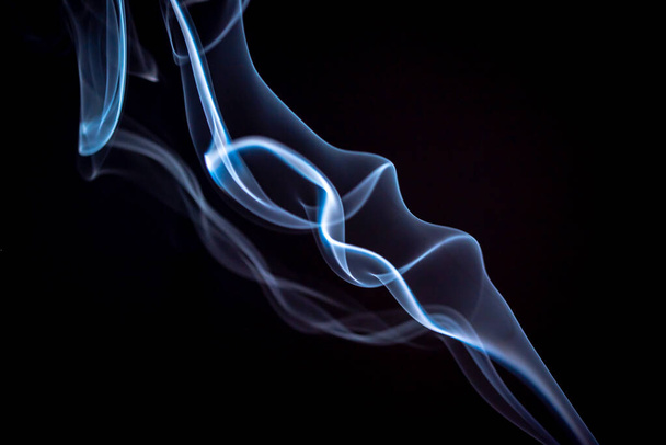 fondo abstracto de humo en negro - Foto, Imagen