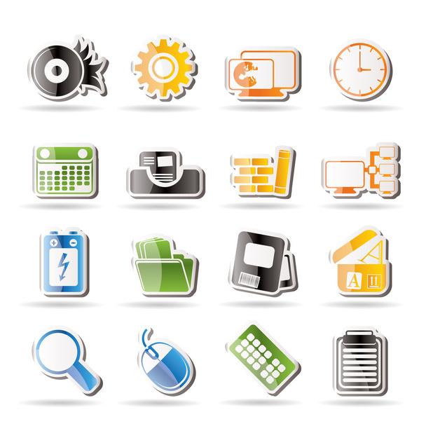 Computer, mobile phone and Internet - Vector, Image
