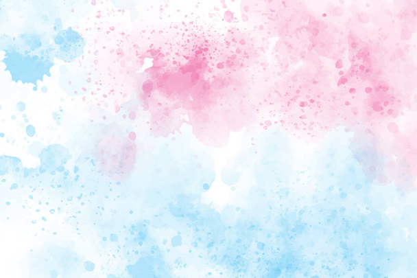 2 тона синий и розовый акварель брызги фона - Вектор,изображение