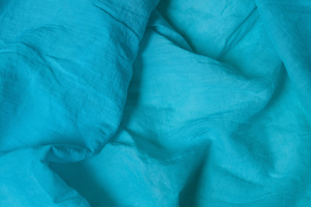 Woven textile fabric in blue monochrome - Photo, Image