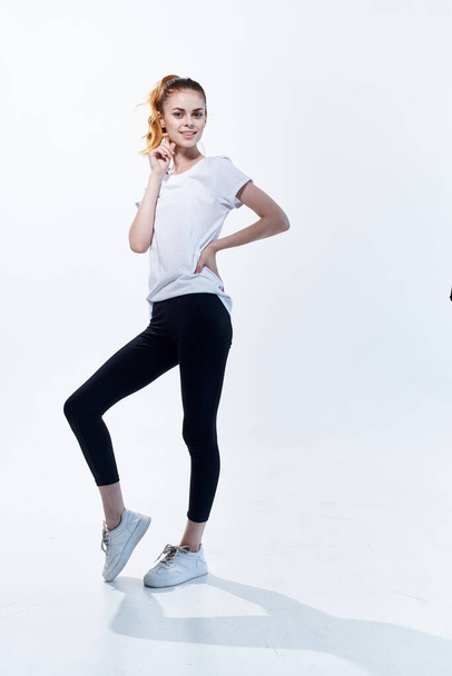 sportive woman exercise workout energy lifestyle - Valokuva, kuva