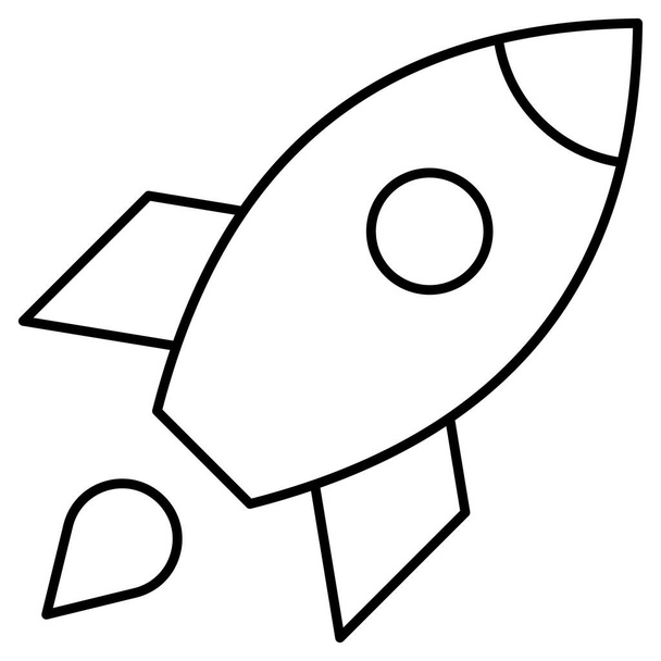 Rocket Isolated icône vectorielle qui peut facilement modifier ou modifier - Vecteur, image