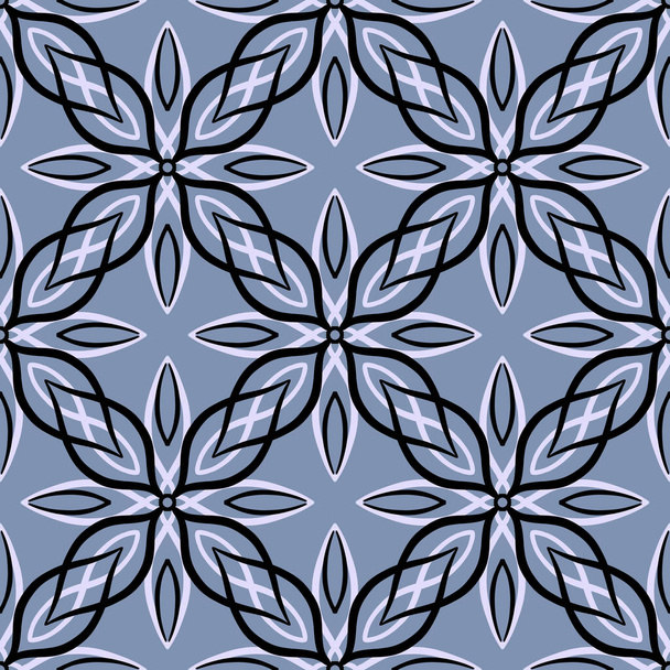 Abstraktní bezešvý vzor s mozaikou motivu dlaždice ornamentální krajka ornament. Textura pro tisk, tkaniny, textil, tapety. - Fotografie, Obrázek