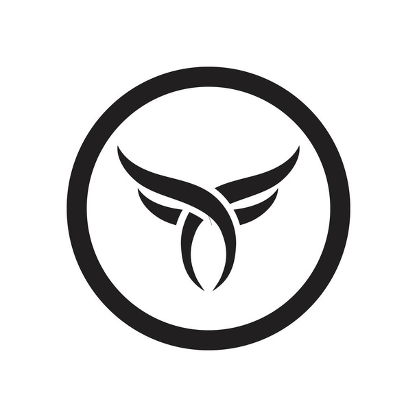 Logo rogu byka i szablon symboli aplikacji ikony - Wektor, obraz