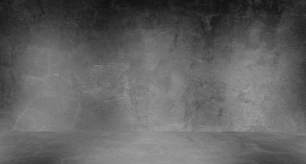 古い黒の背景。歯ざわりだ。暗い壁紙。Blackboardヘルプ｜コンクリート - 写真・画像