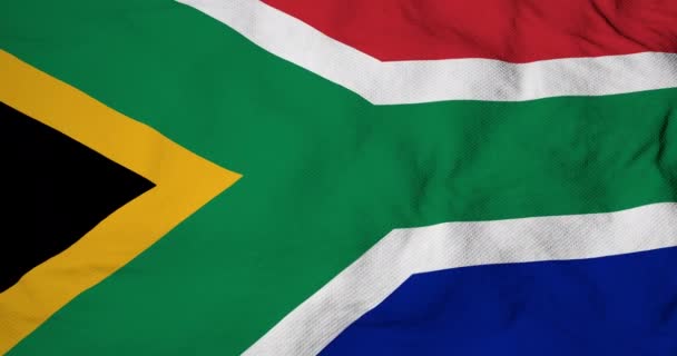 南アフリカの旗が振っているフルフレーム3Dアニメーション. - 映像、動画