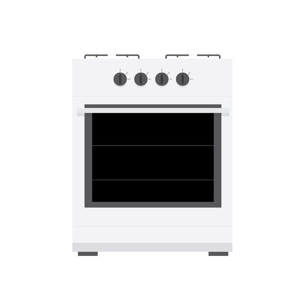 white gas stove - Вектор,изображение