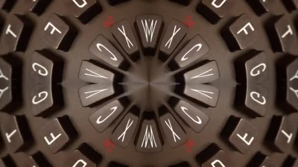 ヴィンテージキーボードの球状パターン - 映像、動画