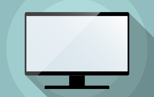 Monitor de ordenador o TV con pantalla en blanco
 - Foto, imagen