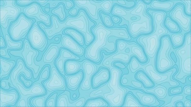 дизайн синього руху сучасний потоковий змінюючий пейзаж з контурними лініями. Морфінг абстрактний фон для ділової, технічної та торгової презентації. 4K 3D візуалізація
.  - Кадри, відео