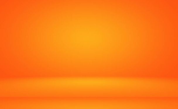 Streszczenie Pomarańczowy układ tła, studio, pokój, szablon strony internetowej, Raport biznesowy z płynnym kolorem gradientu koła. - Zdjęcie, obraz