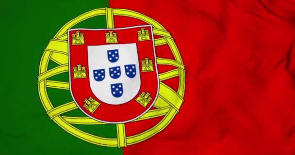 ポルトガル国旗の全フレーム3Dアニメーション. - 映像、動画