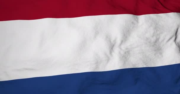 オランダの旗が振っているフルフレーム3Dアニメーション. - 映像、動画