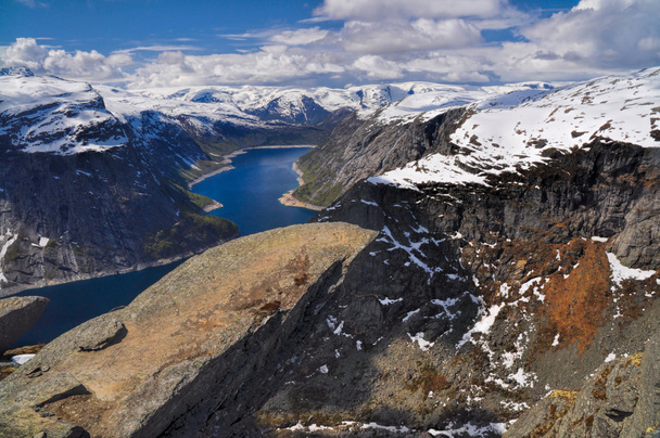 Trolltunga, Norwegia  - Zdjęcie, obraz