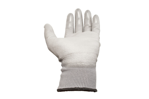šedá pracovní rukavice, samostatný - Fotografie, Obrázek