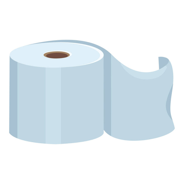Vektor WC papír színes ikon fehér háttér - Vektor, kép
