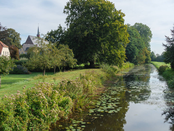 the village of Marienthal at the river issel in germany - Photo, Image
