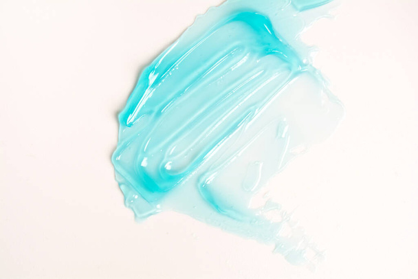 Cosmetic gel product on white background. Texture and background - Valokuva, kuva